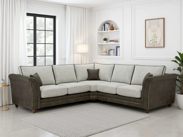 Mirelae Fullback Sofa Grey Large Corner