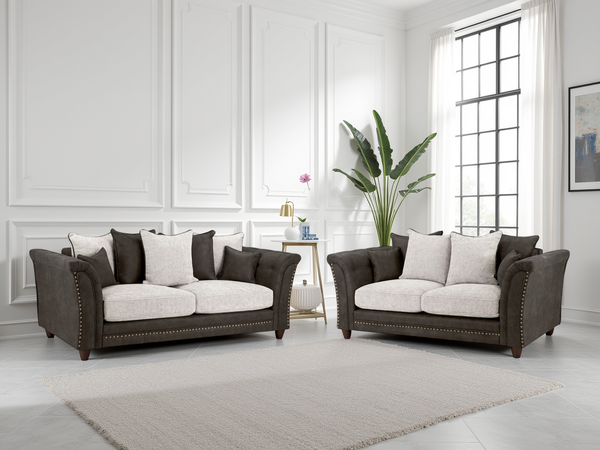 Mirelae Fullback Sofa Grey 3+2 Sofa Sets