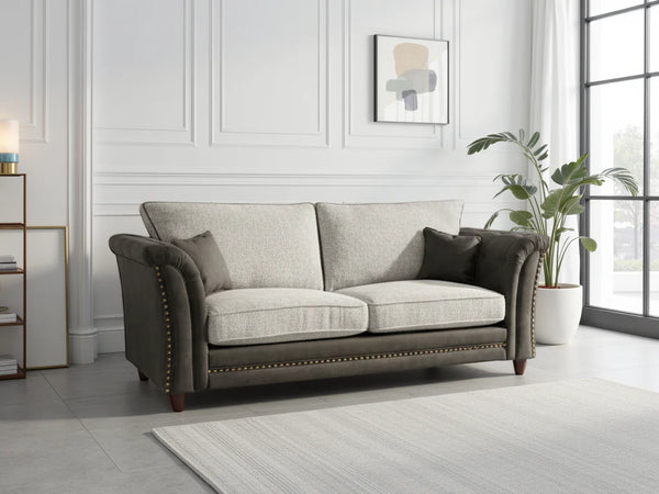 Mirelae Fullback Sofa Grey 3 Seater