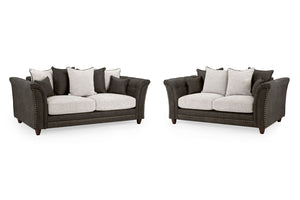 Mirelae Fullback Sofa Grey 3+2 Sofa Sets