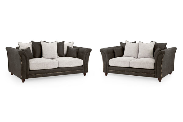 Mirelae Fullback Sofa Grey 3+2 Sofa Sets