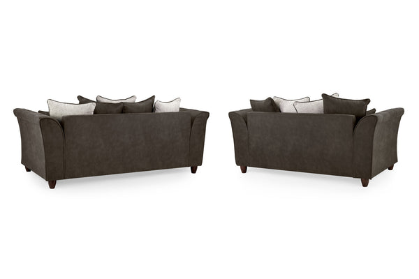Mirelae Fullback Sofa Grey 3+2 Sofa Sets