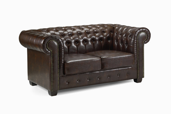 Molvion Sofa Antique Brown 2 Seater