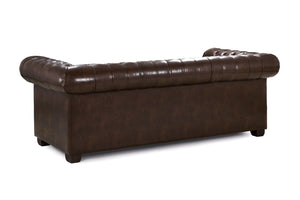Molvion Sofa Antique Brown 3 Seater