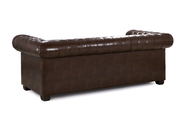 Molvion Sofa Antique Brown 3 Seater