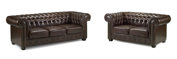 Molvion Sofa Antique Brown 3+2 Set