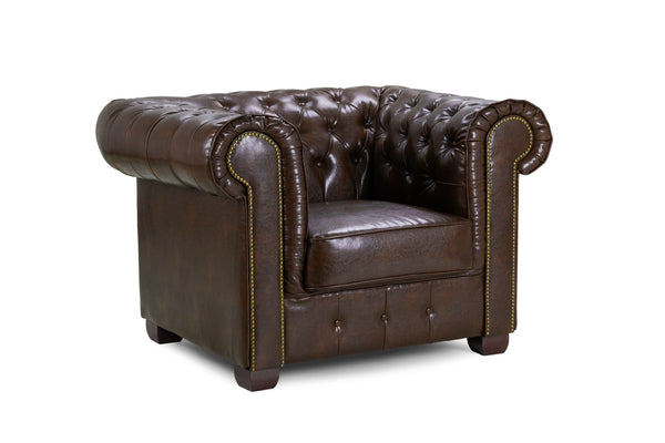 Molvion Sofa Antique Brown Armchair