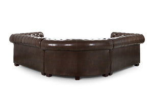 Molvion Sofa Antique Brown Large Corner