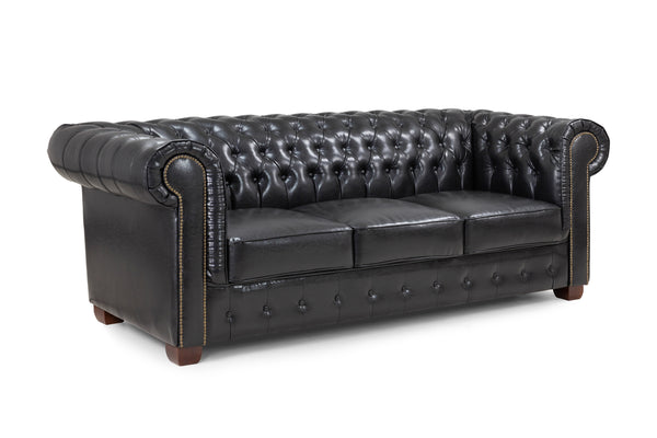 Molvion Sofa Black 3 Seater