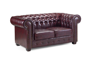 Molvion Sofa Oxblood Red 2 Seater