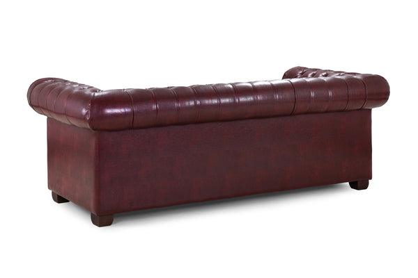 Molvion Sofa Oxblood Red 3 Seater