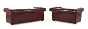 Molvion Sofa Oxblood Red 3+2 Set