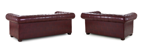 Molvion Sofa Oxblood Red 3+2 Set