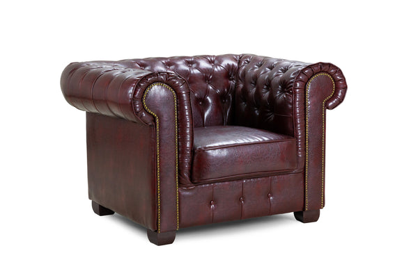 Molvion Sofa Oxblood Red Armchair