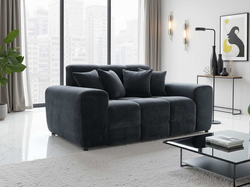 Navoro Sofa Black 2 Seater