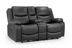 Obrienn Electric Recliner Sofa Black 2 Seater