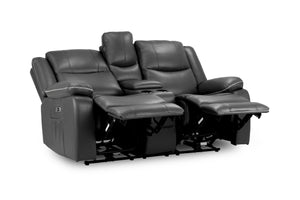 Obrienn Electric Recliner Sofa Black 2 Seater