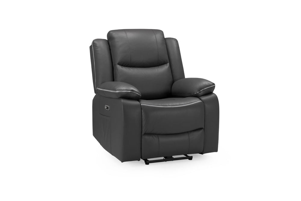 Obrienn Electric Recliner Sofa Black Armchair