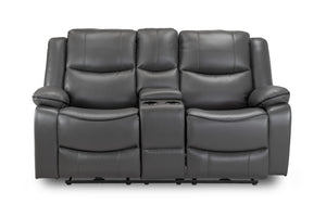 Obrienn Electric Recliner Sofa Grey 2 Seater