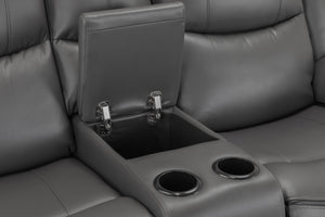 Obrienn Electric Recliner Sofa Grey 2 Seater