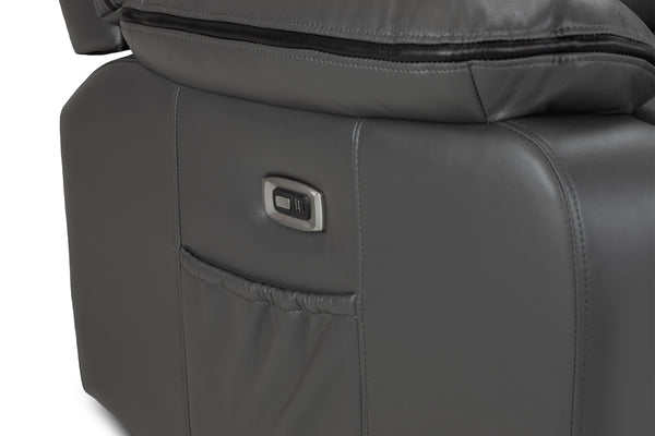 Obrienn Electric Recliner Sofa Grey Armchair