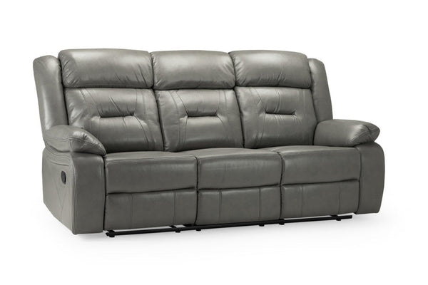 Olivan Recliner Sofa Grey 3 Seater