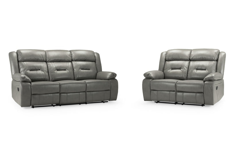Olivan Recliner Sofa Grey 3+2 Set