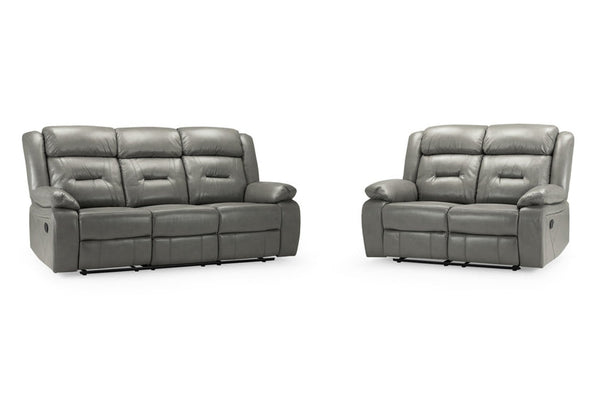 Olivan Recliner Sofa Grey 3+2 Set