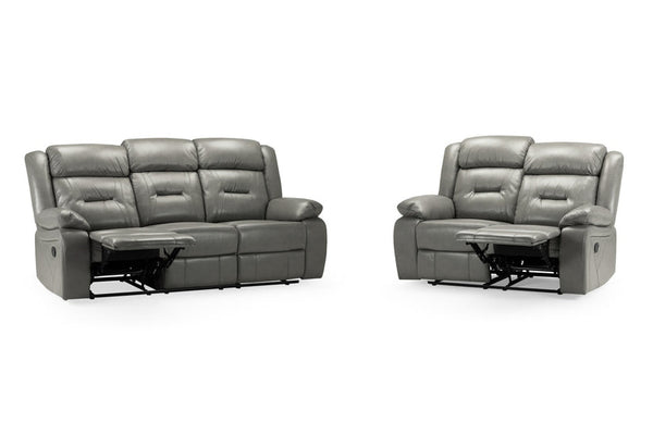 Olivan Recliner Sofa Grey 3+2 Set