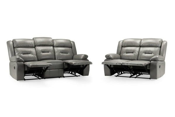 Olivan Recliner Sofa Grey 3+2 Set