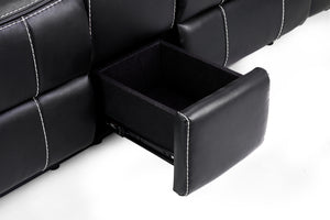 Orvex Recliner Sofa Black 2 Seater