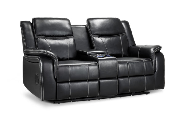 Orvex Recliner Sofa Black 2 Seater