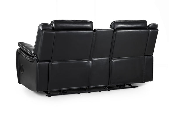 Orvex Recliner Sofa Black 2 Seater