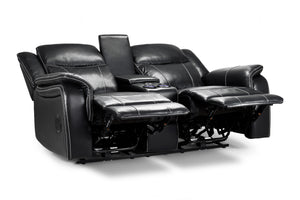 Orvex Recliner Sofa Black 2 Seater