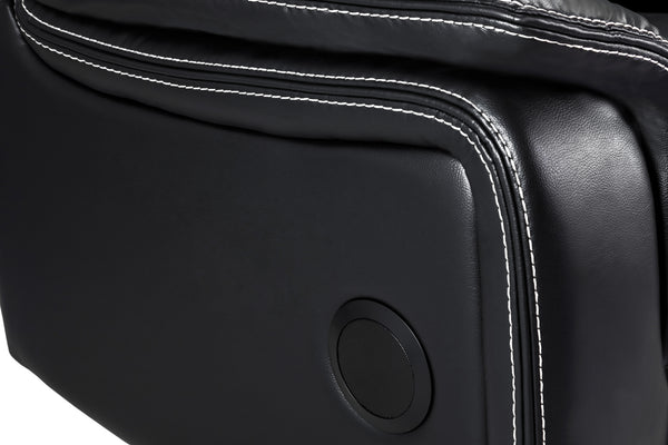 Orvex Recliner Sofa Black 2 Seater