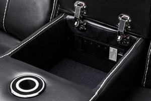 Orvex Recliner Sofa Black 2 Seater