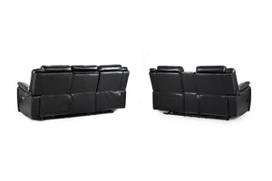 Orvex Recliner Sofa Black 3+2 Set