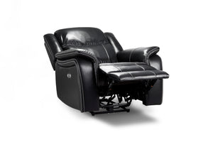 Orvex Recliner Sofa Black Armchair