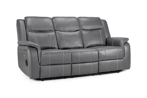 Orvex Recliner Sofa Grey 3 Seater