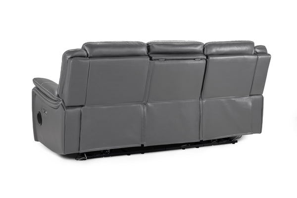 Orvex Recliner Sofa Grey 3 Seater