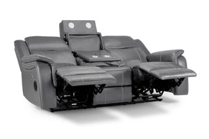 Orvex Recliner Sofa Grey 3 Seater
