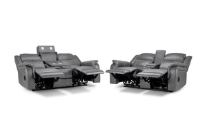 Orvex Recliner Sofa Grey 3+2 Set