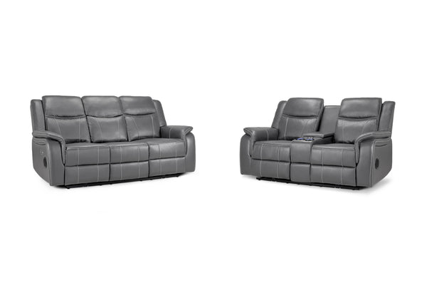 Orvex Recliner Sofa Grey 3+2 Set