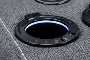 Orvex Recliner Sofa Grey Fabric 2 Seater