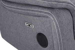 Orvex Recliner Sofa Grey Fabric 2 Seater