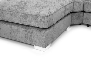 Presaro Scatterback Sofa Platinum U Shape Corner