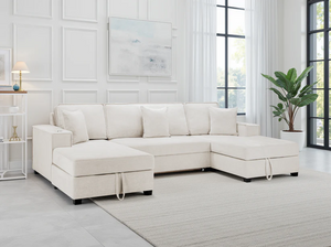 Rovaro Sofabed Beige Universal Corner