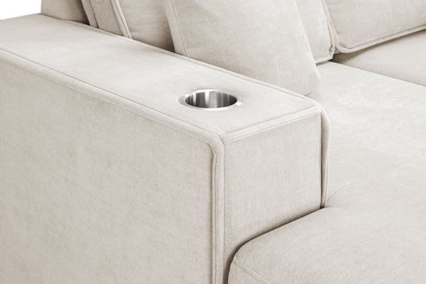 Rovaro Sofabed Beige Universal Corner