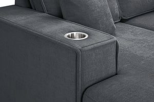 Rovaro Sofabed Grey Universal Corner