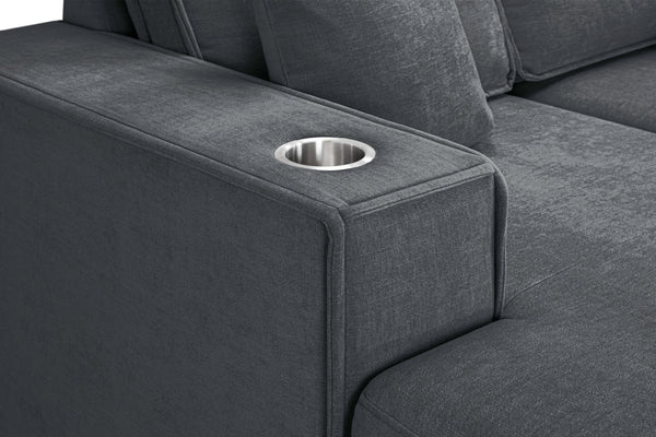 Rovaro Sofabed Grey Universal Corner